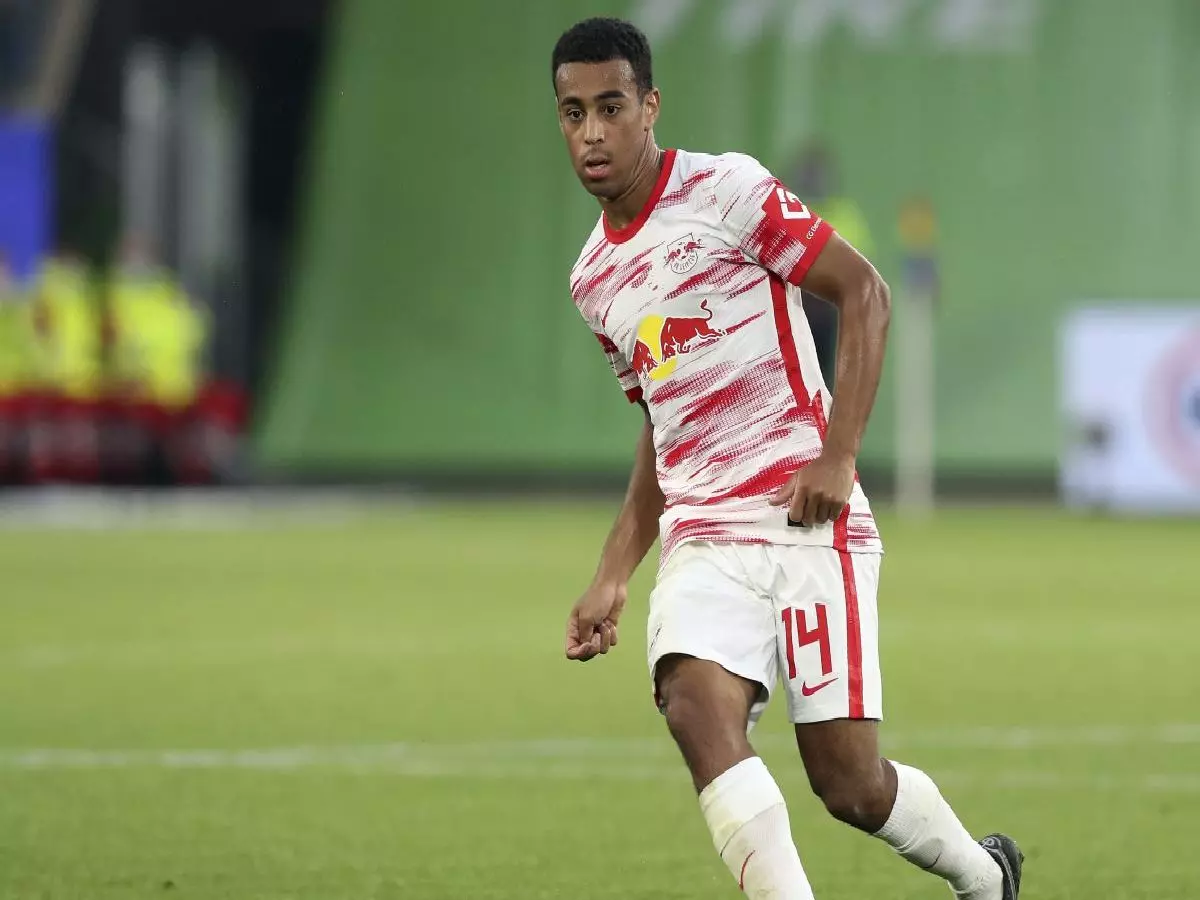 Tyler Adams in action for Leipzig
