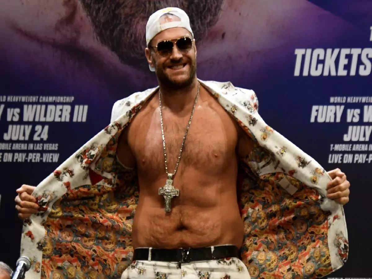 Tyson Fury was his usual charismatic self during his press conference with Deontay Wilder