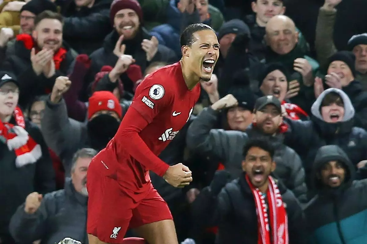 Virgil van Dijk of Liverpool 1 Mar 2023