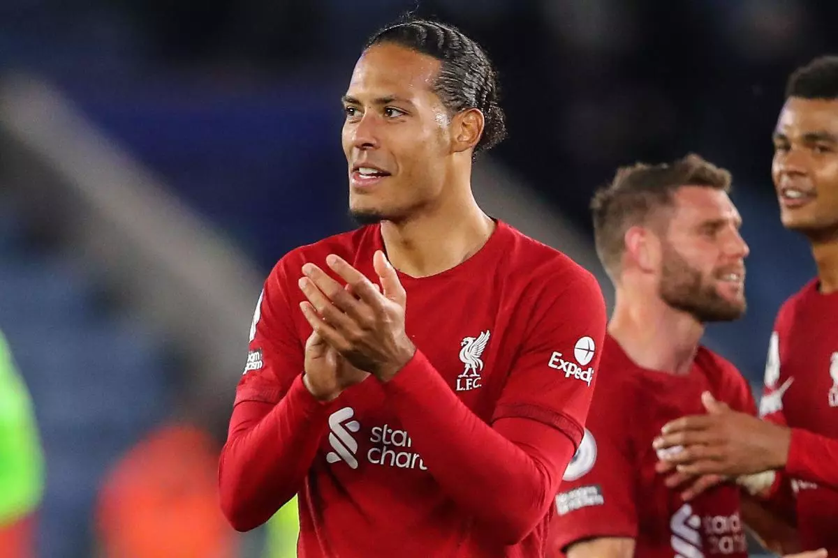 Virgil van Dijk of Liverpool 15 May 2023