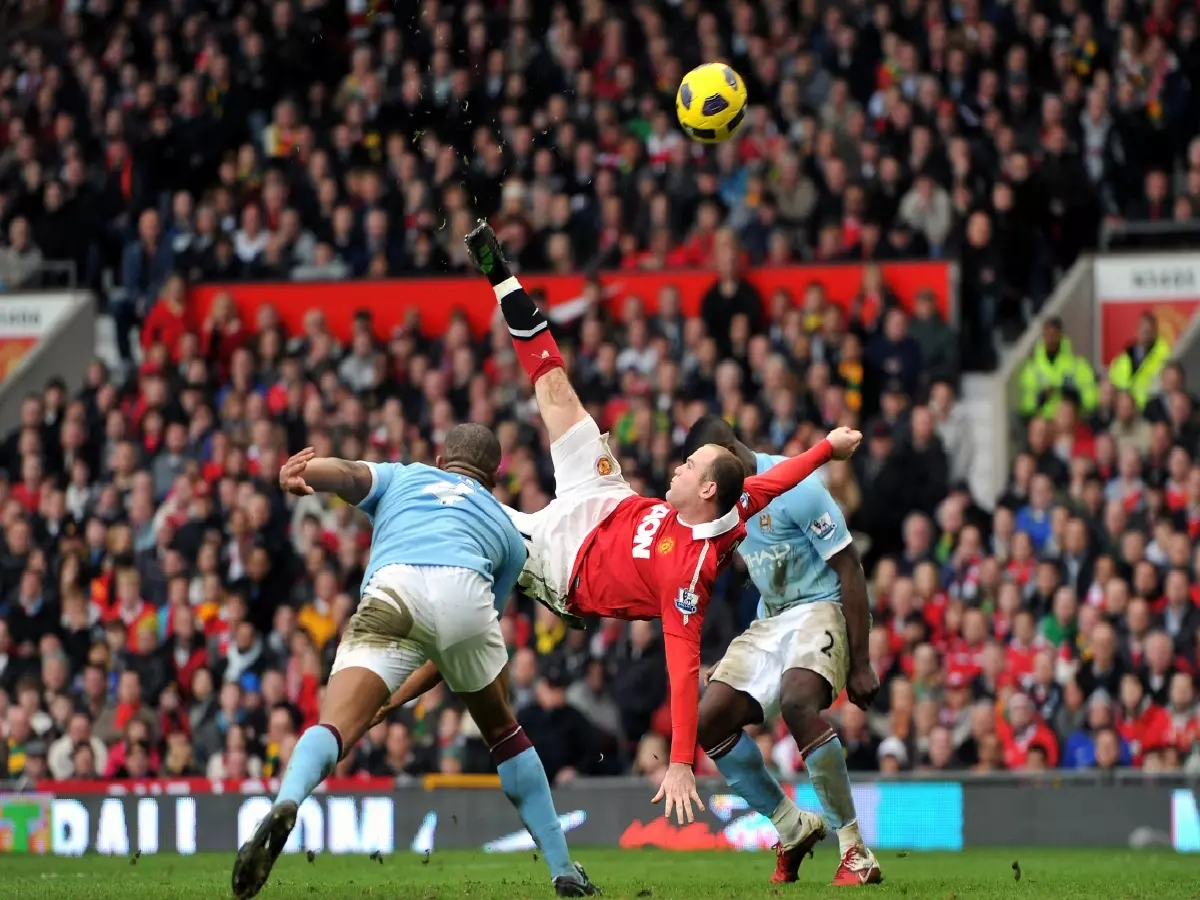 Wayne Rooney, overhead kick, Manchester City, Premier League