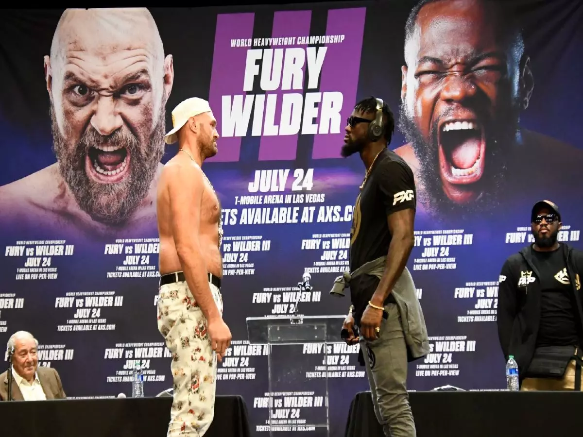Tyson Fury and Deontay Wilder square off 16/06/21