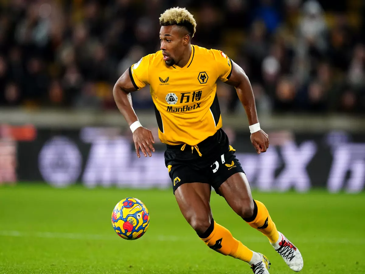 Wolverhampton Wanderers' Adama Traore during the Premier League match between Wolverhampton Wanderers and Burnley at Molineux Stadium, Wolverhampton.