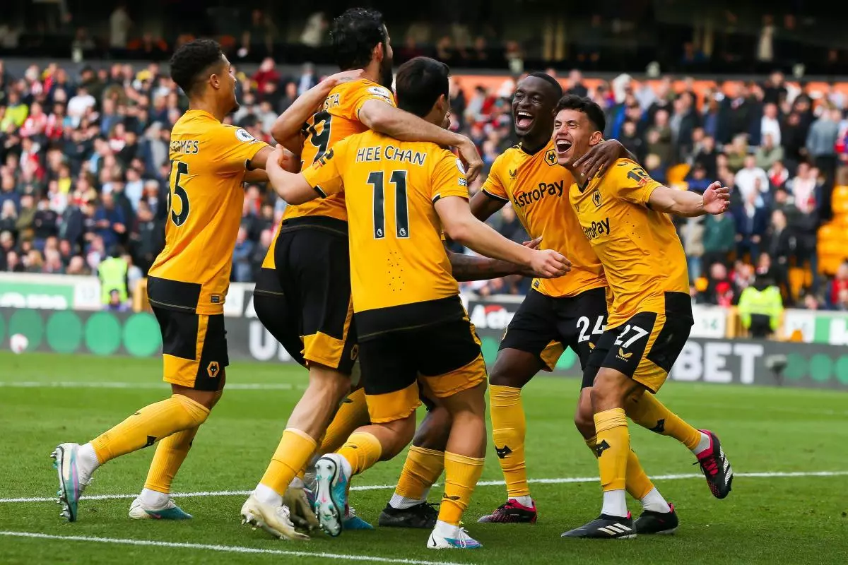 Wolverhampton Wanderers celebrate goal