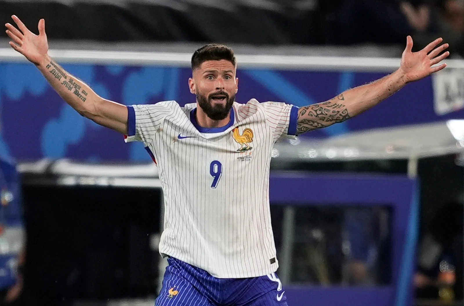 Olivier Giroud of France at Euro 2024