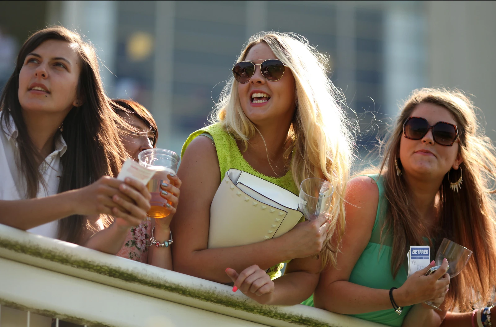Sandown racegoers