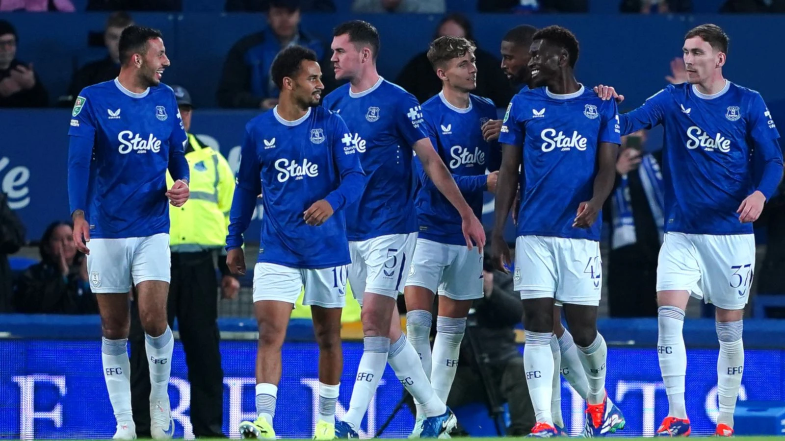 Everton celebration