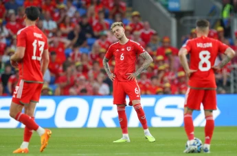 Joe Rodon, Kieffer Moore and Harry Wilson