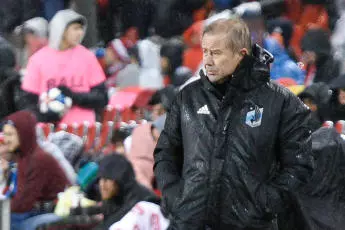Minnesota United manager Adrian Heath