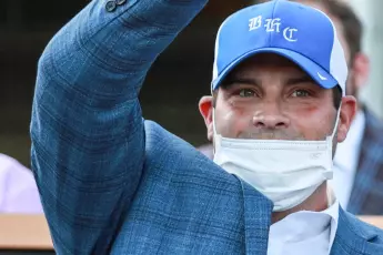 Trainer Brad Cox at the Longines Kentucky Oaks race in 2020