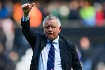 Chris Wilder thumbs up July 2022
