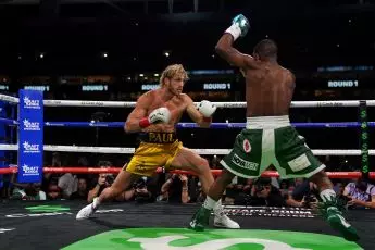 Floyd Mayweather and Logan Paul fought at Miami's Hard Rock stadium