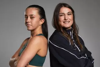 Maisey Rose Courtney and Katie Taylor