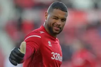 Zack Steffen playing for Middlesbrough in 2023