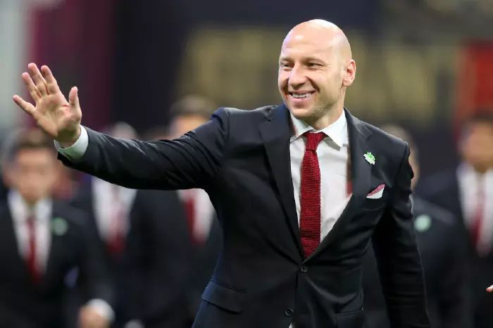 Brad Guzan before a game with Atlanta United. Credit: Brett Davis-USA TODAY Sports /Sipa USA