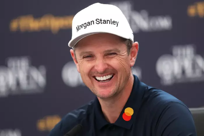 Justin Rose smiling
