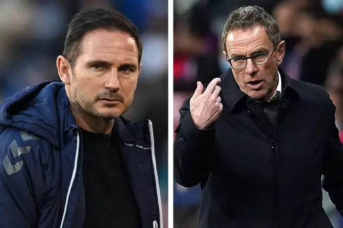 Frank Lampard and Ralf Rangnick, April 8, 2022