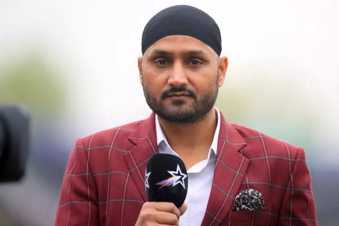 Harbhajan Singh during the ICC Cricket World Cup group stage match at Hampshire Bowl, Southampton.