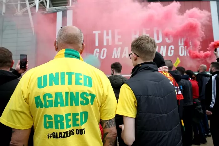 Man Utd ground protest May21