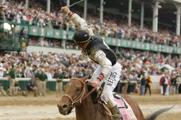 2009 Kentucky Derby winner Mine That Bird ridden by Calvin Borel