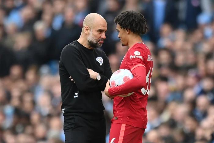 Pep Guardiola gives short response to Trent Alexander-Arnold’s Man City comments