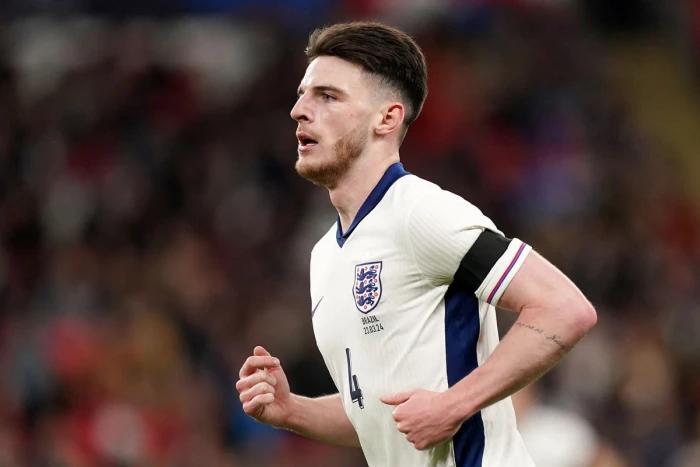 Declan Rice ready for ‘pinch me moment’ when he captains England against Belgium