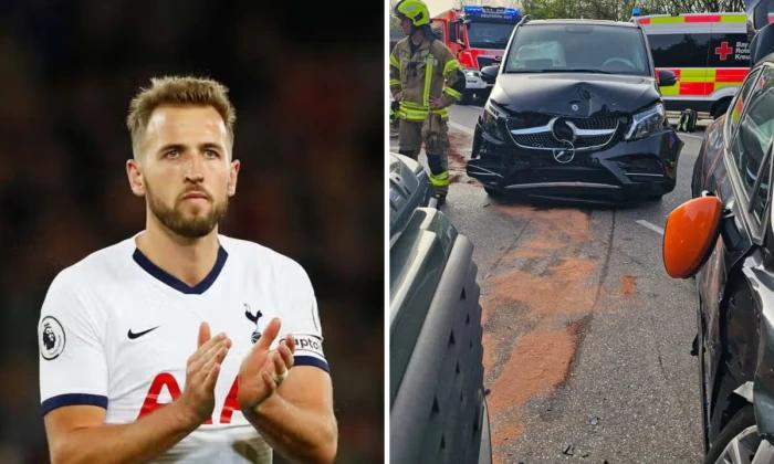 Harry Kane's children 'lucky' after being caught up in three-car crash in Germany