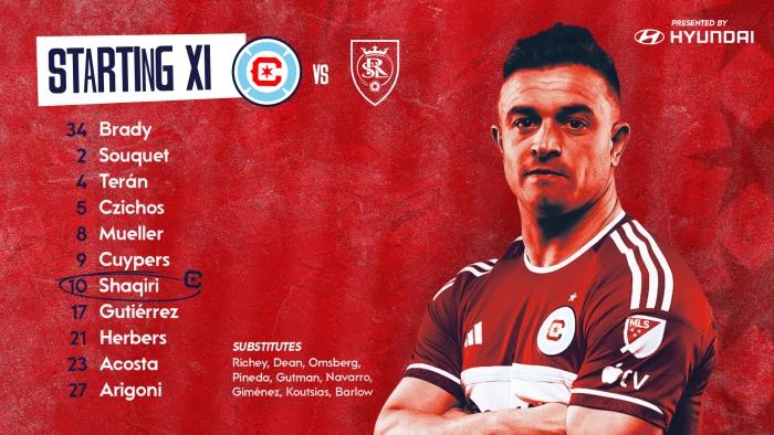 Lineup Notes  vs Real Salt Lake | Chicago Fire FC
