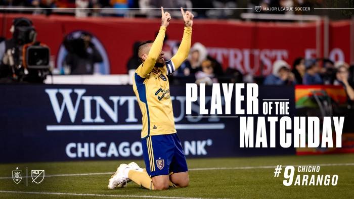 Real Salt Lake Forward Chicho Voted MLS Player of the Matchday for Matchday 10