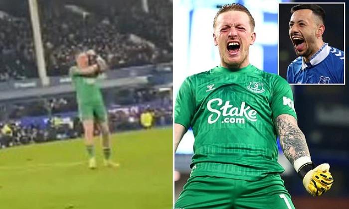 New footage shows Jordan Pickford's obscene gesture to Newcastle fans