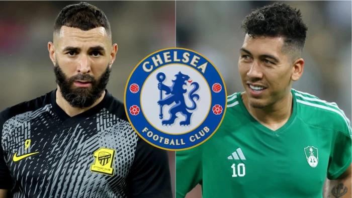 Chelsea linked with shock loan moves for Karim Benzema & Roberto Firmino