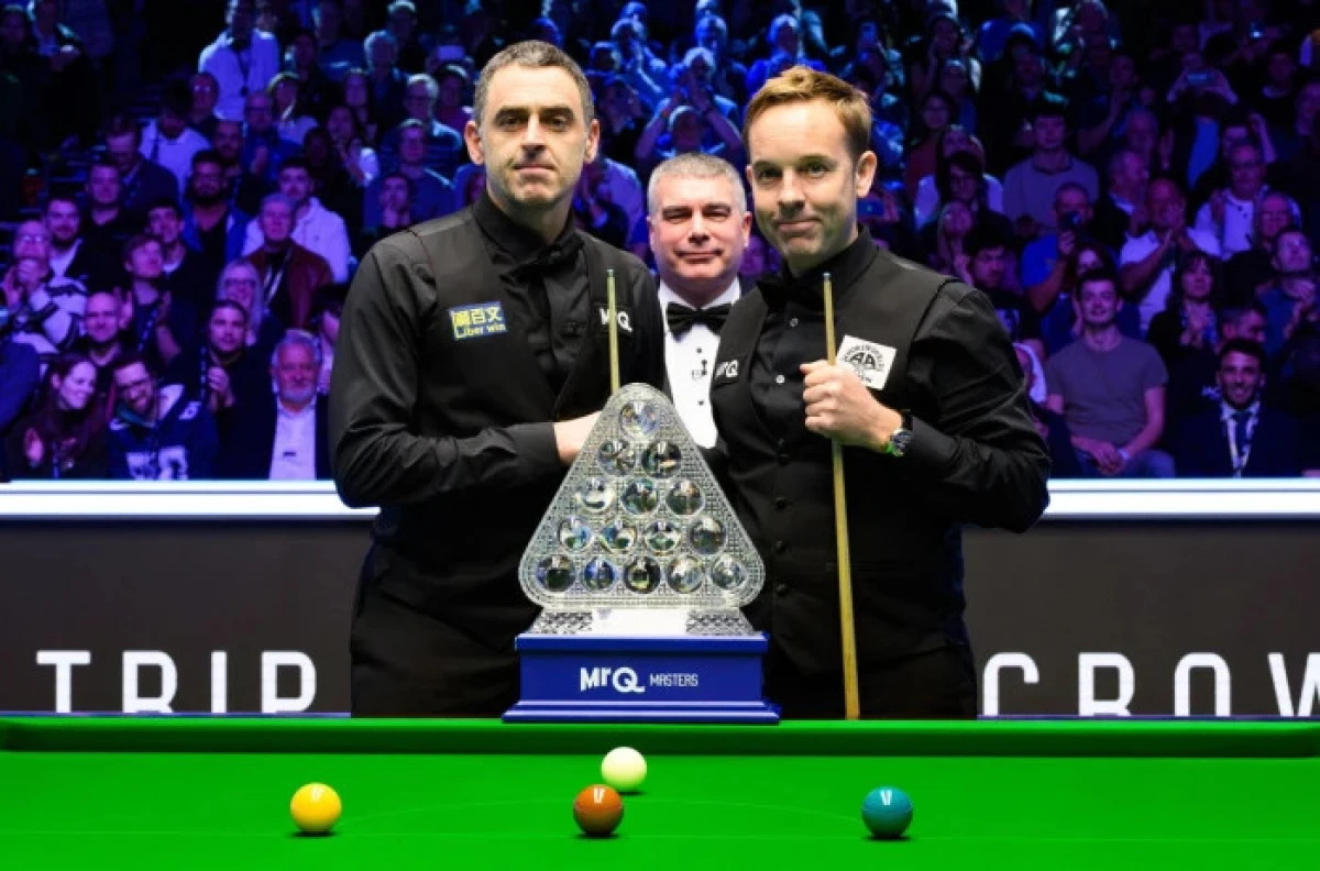 Ali Carter and Ronnie O’Sullivan at the Masters