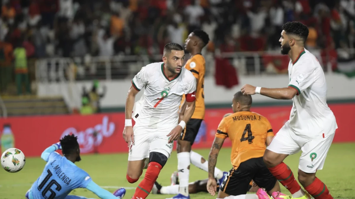 Hakim Ziyech scores winner against Zambia AFCON Jan 24, 2024