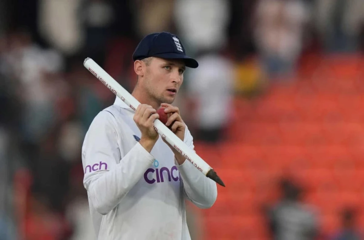 England's Tom Hartley leaves the ground after England won the first cricket test match against India in Hyderabad - Jan 2024
