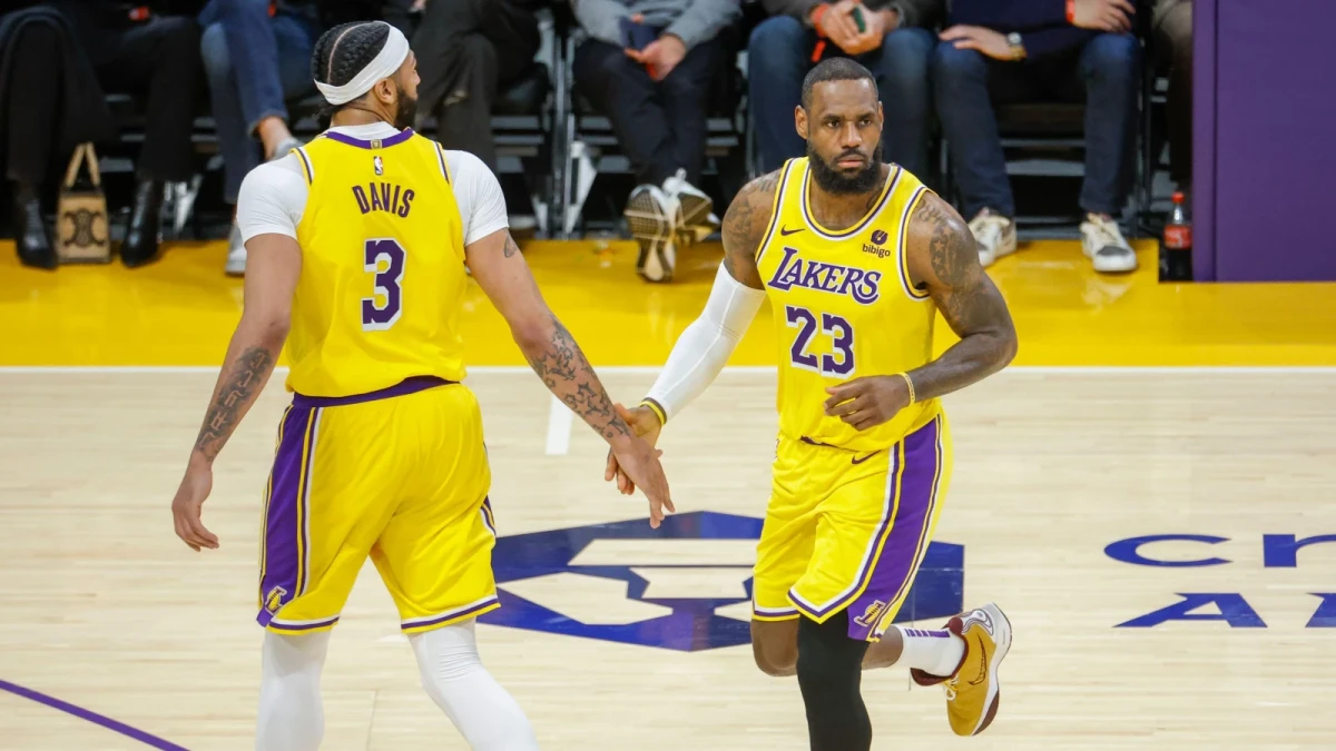 Anthony Davis and LeBron James