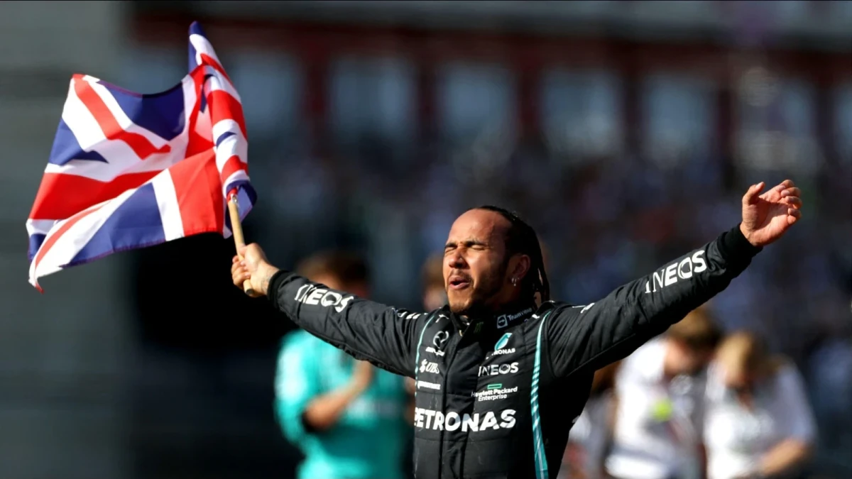 Lewis Hamilton of Mercedes