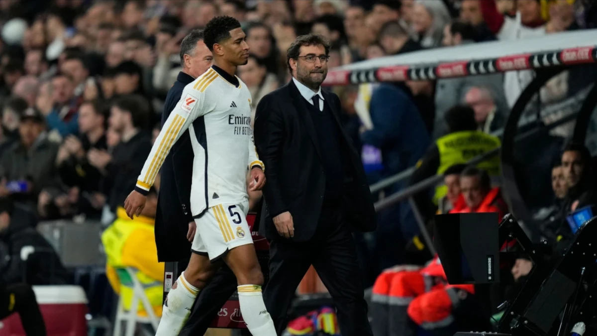 Jude Bellingham sprained ankle 10 Feb, 2024