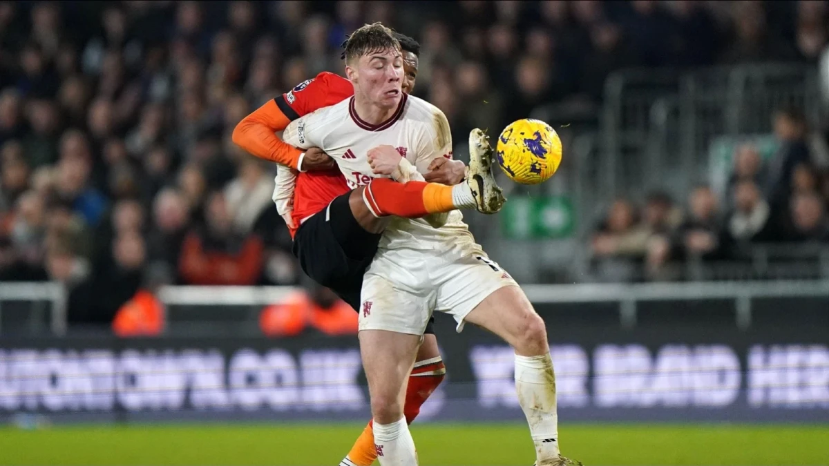 Rasmus Hojlund of Manchester United in action