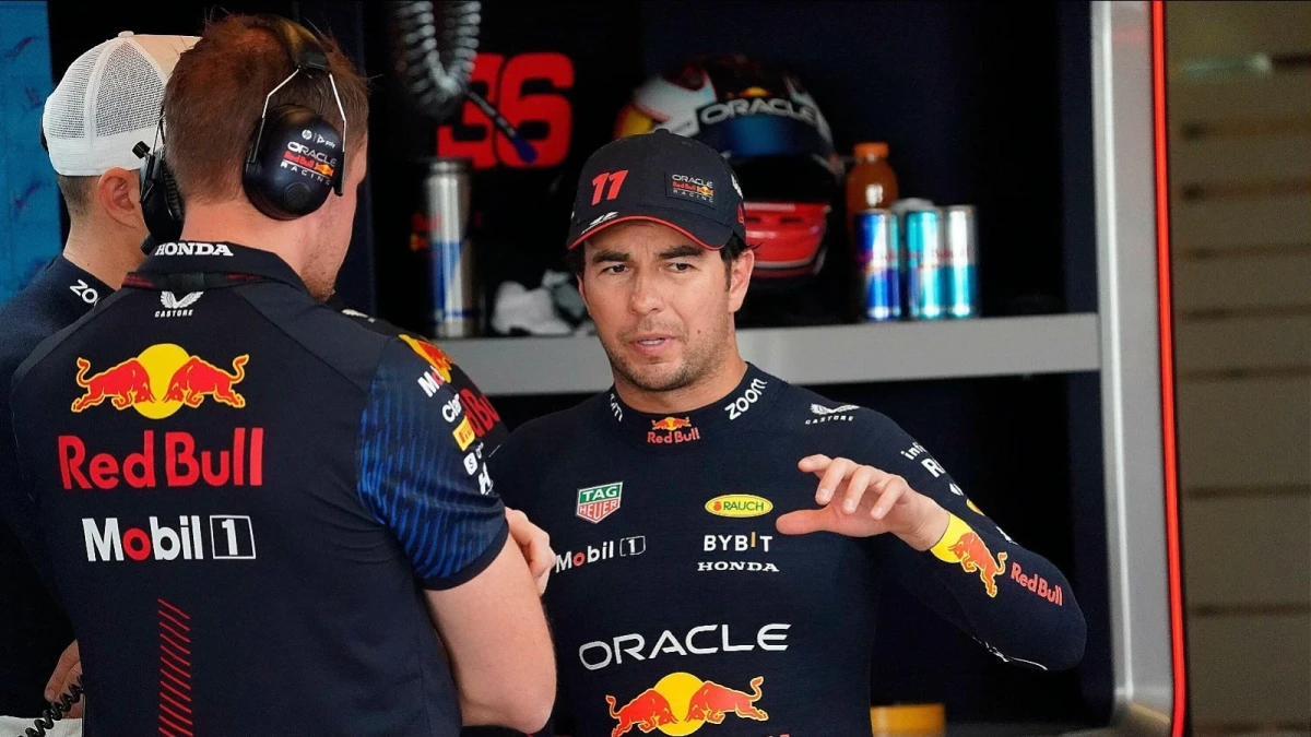 Sergio Perez of the Red Bull Racing F1 team