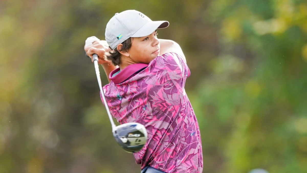 Charlie Woods at the PNC Championship