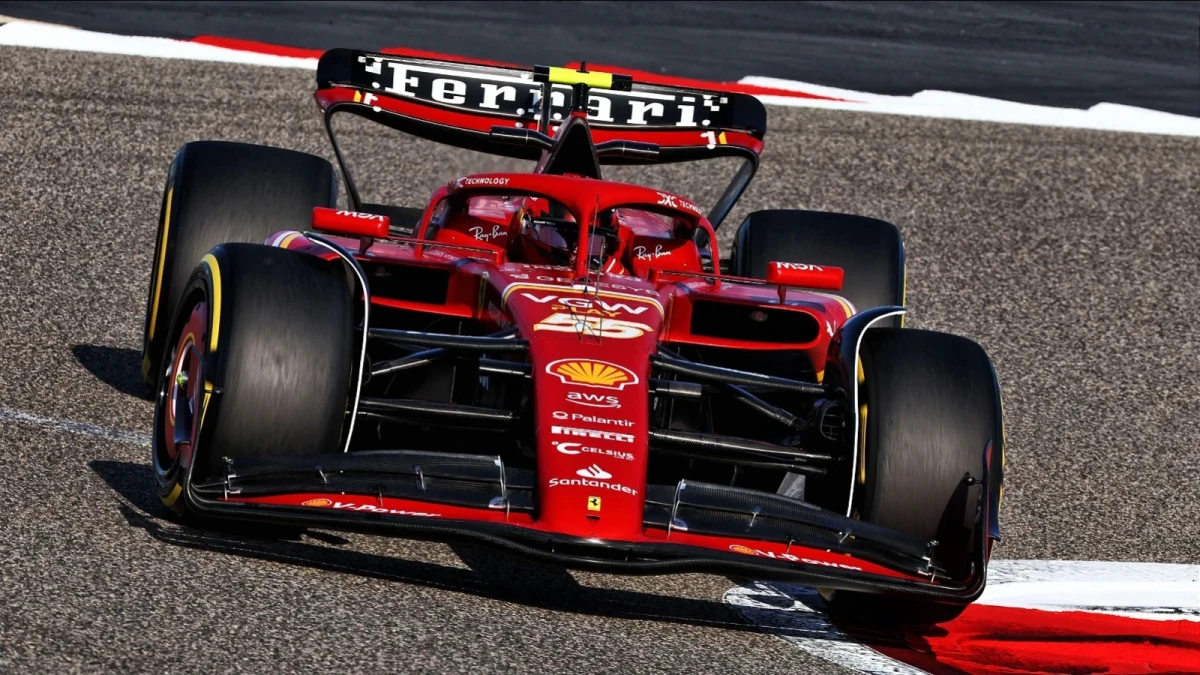 Carlos Sainz of Ferrari SF-24. Formula One Testing