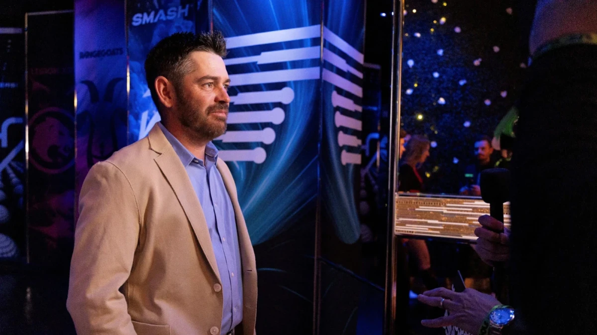 Louis Oosthuizen chats to the media