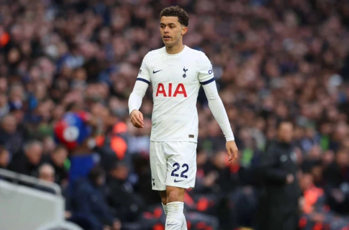 Brennan Johnson of Tottenham Hotspur in action against Crystal Palace in the Premier League - March 2024