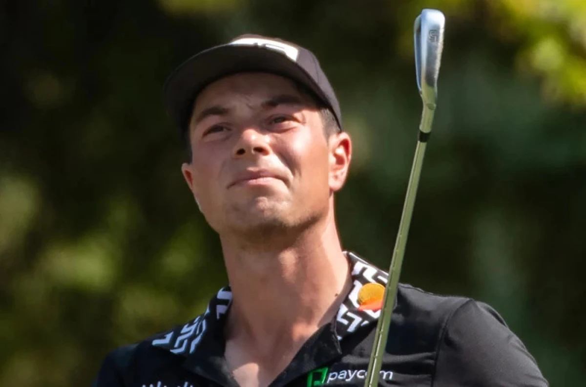Viktor Hovland at the DP World Tour Championship