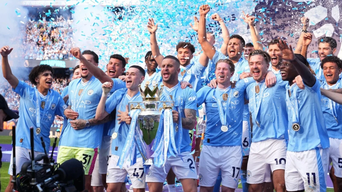 Manchester City win the 2023/24 Premier League title