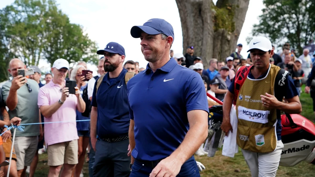 Rory McIlroy at the BMW PGA Championship Sep 2023