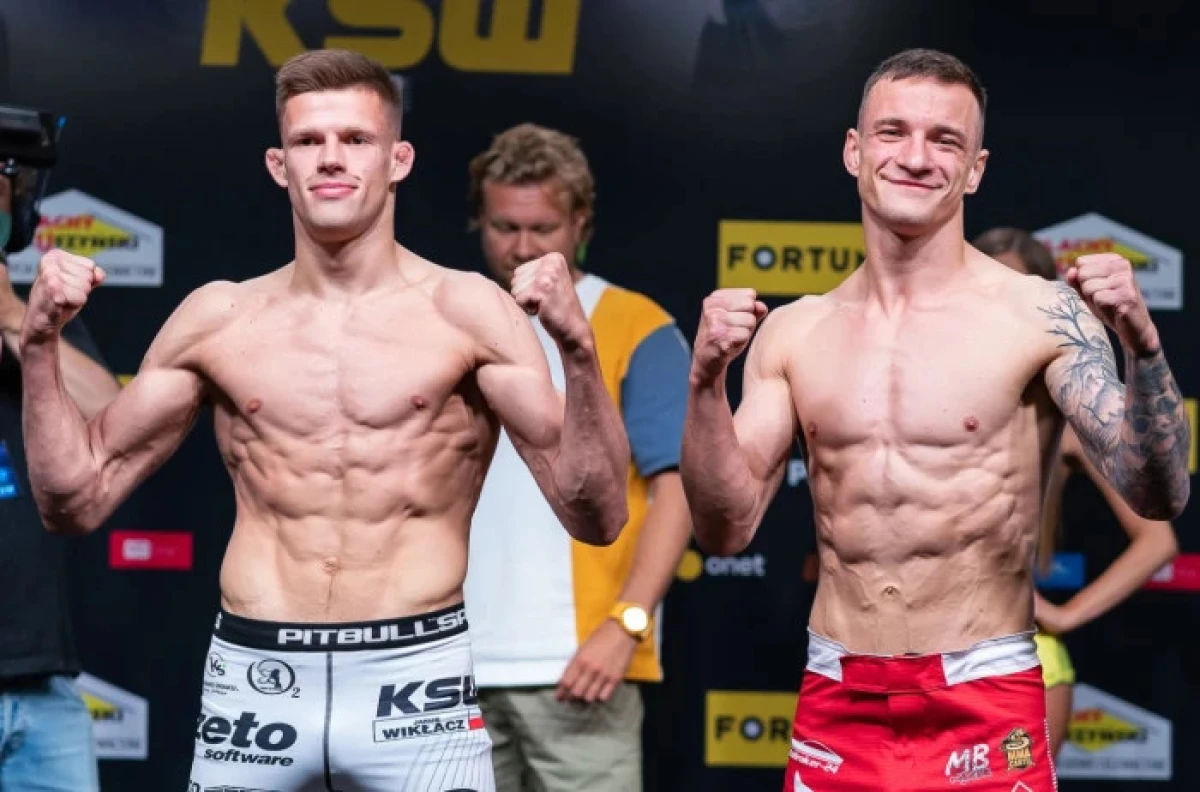Jakub Wiklacz and Sebastian Przybysz at KSW