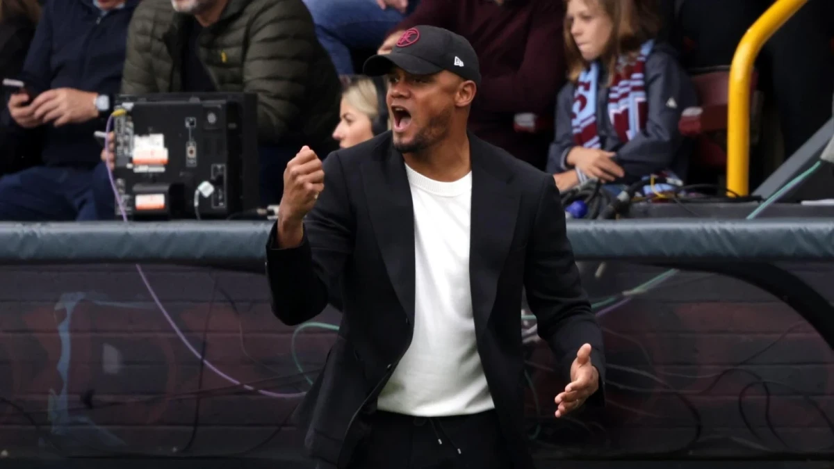 Burnley manager Vincent Kompany