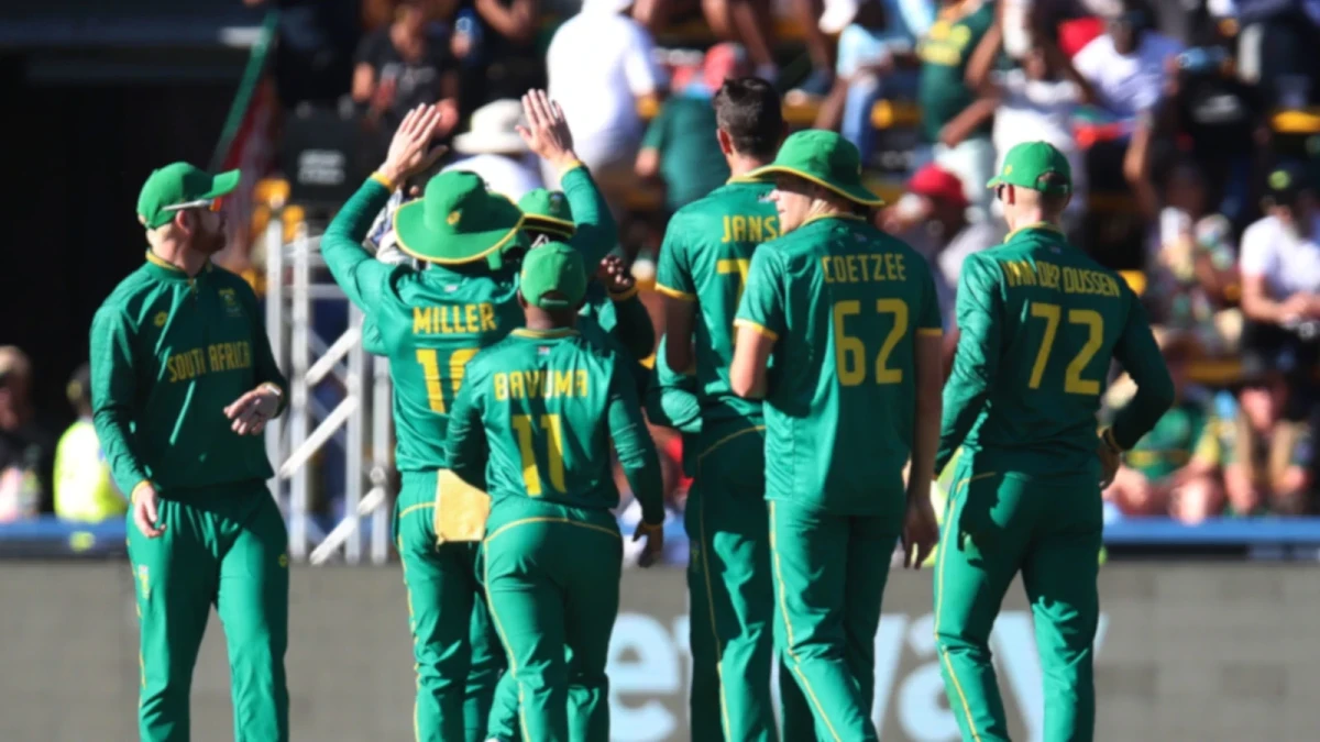 South Africa ODI celebration