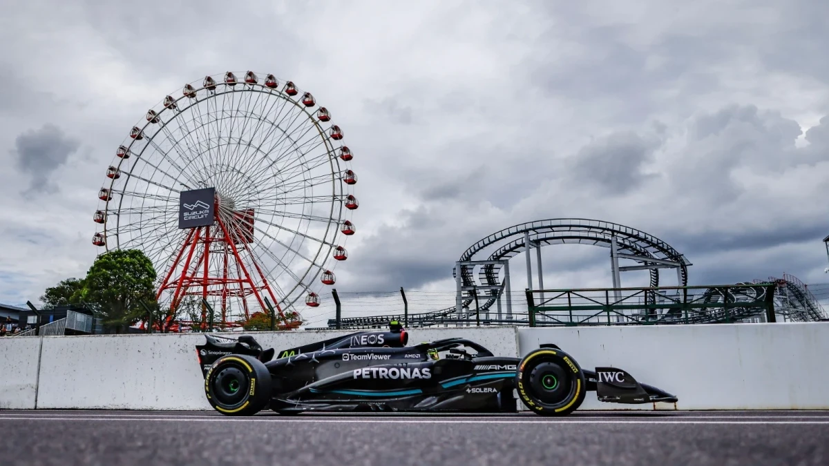 Lewis Hamilton of Mercedes